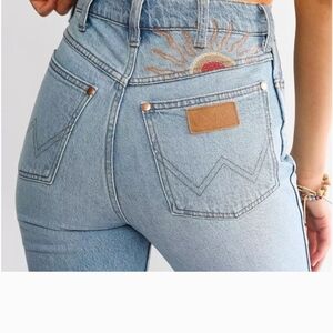 Wrangler Sky Blue High Rise Women's Jeans